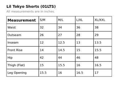LIL TOKYO DRESS SHORTS