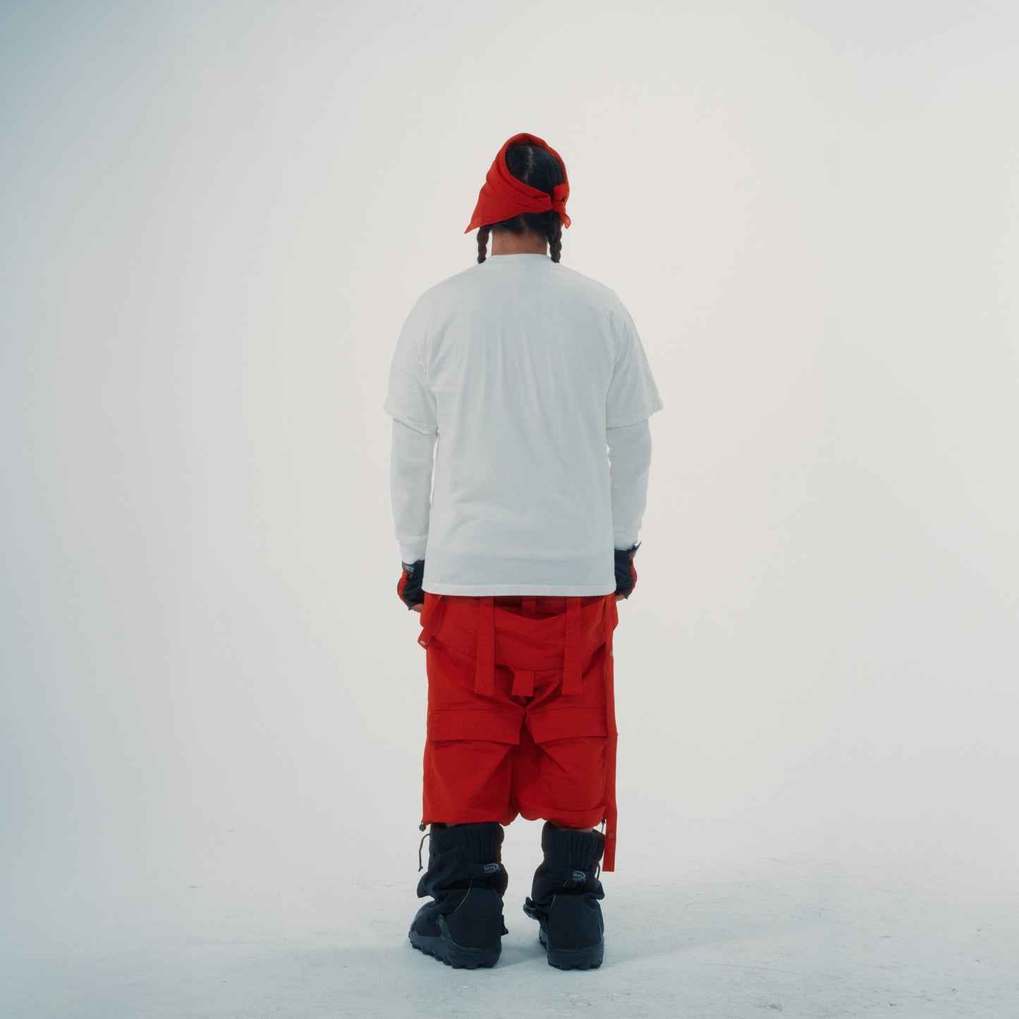 UTILITY CARGO SHORTS RED