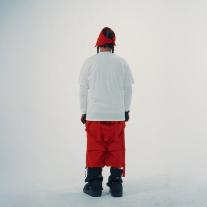 UTILITY CARGO SHORTS RED