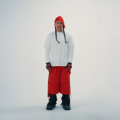 UTILITY CARGO SHORTS RED